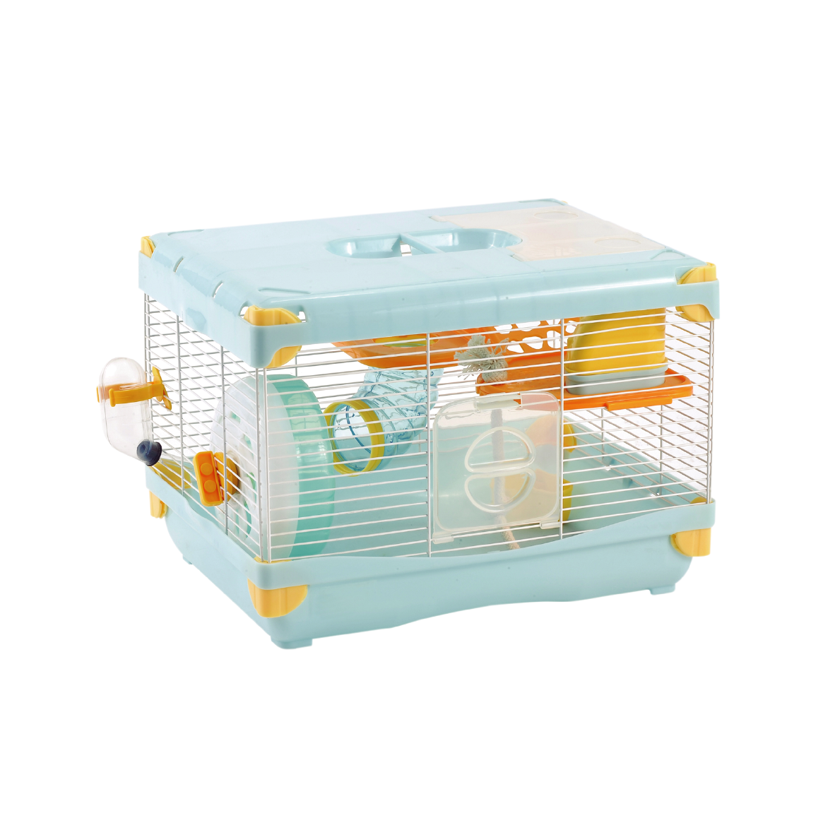 Jaula Plastica P/Hamster Sunny Hamster Land Importada (Azul) 1 Piso 36.0X27.0X25.0
