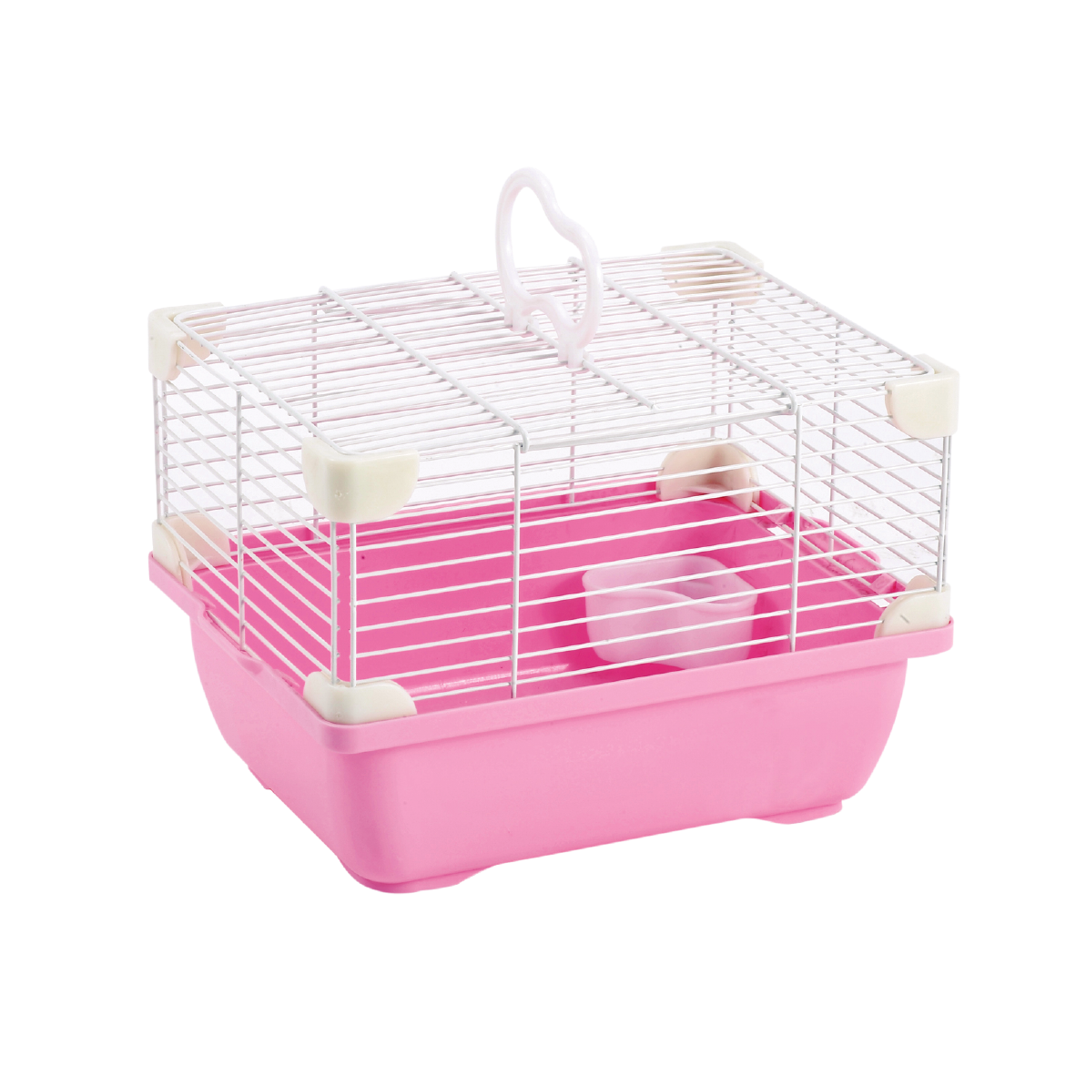Jaula Plastica P/Hamster Sunny Hamster Land Importada (Rosa) 24.0X18.3X16.0