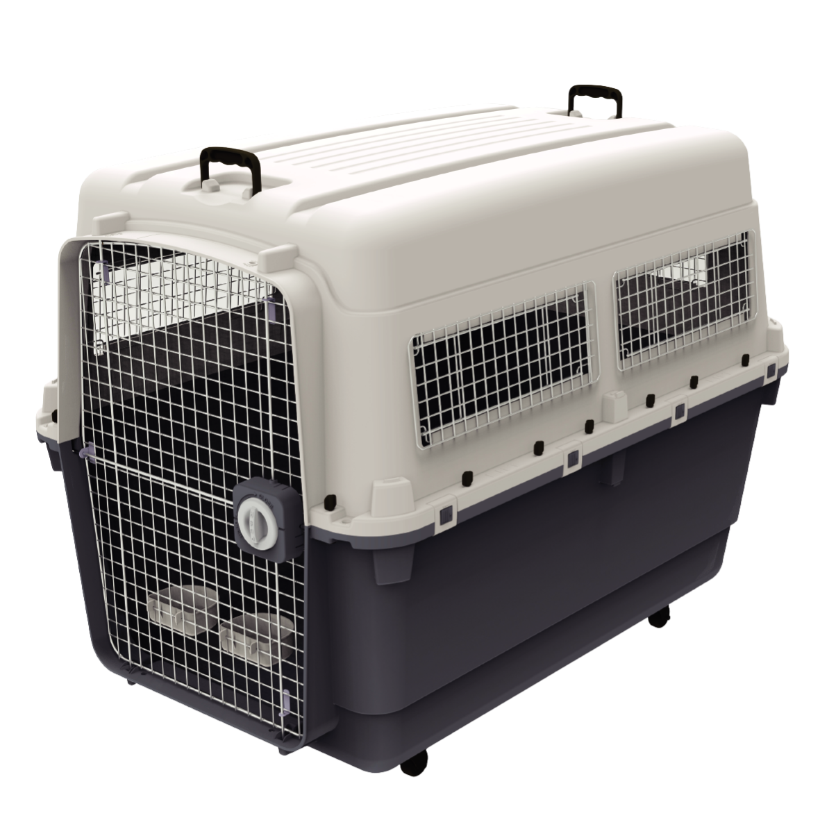 Transportadora Kennel Jumbo P/Perro Importada 122X83X90 (Incluye Set De Ruedas)