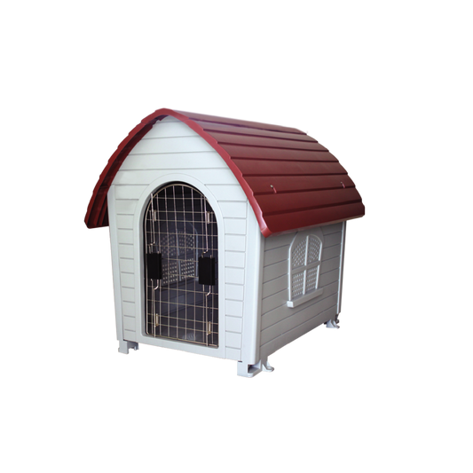 Casa Importada Para Perro Sunny C/Teja 74 X 48 X 66,5Cm Puerta Metalica Incluida