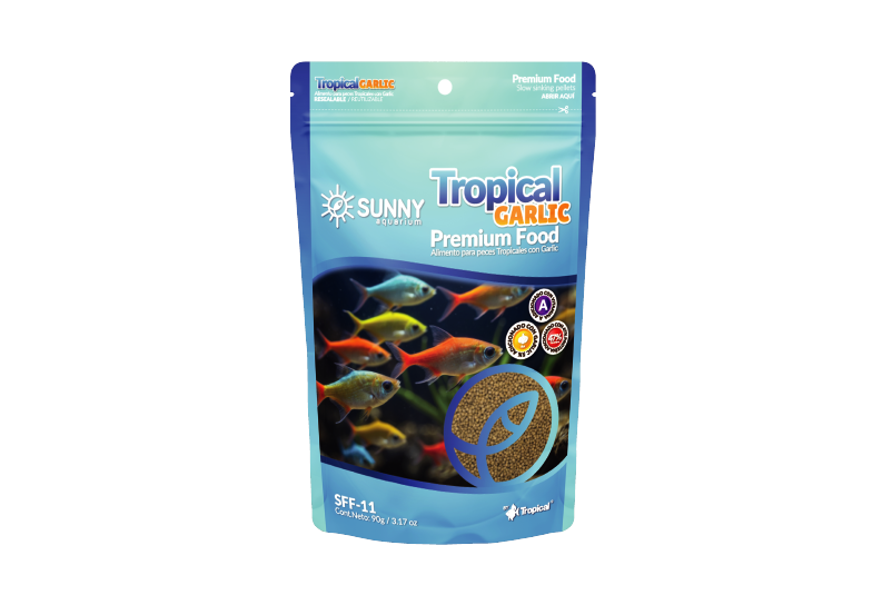 Alimento Sunny Importado Tropical Granulado Con Garlic 90G (By Tropical)