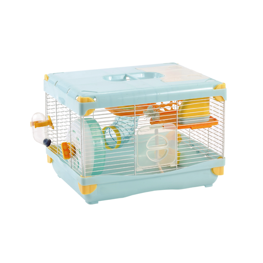Jaula Plastica P/Hamster Sunny Hamster Land Importada (Azul) 1 Piso 36.0X27.0X25.0