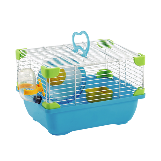 Jaula Plastica P/Hamster Sunny Hamster Land Importada (Azul) 24.0X18.3X16.0