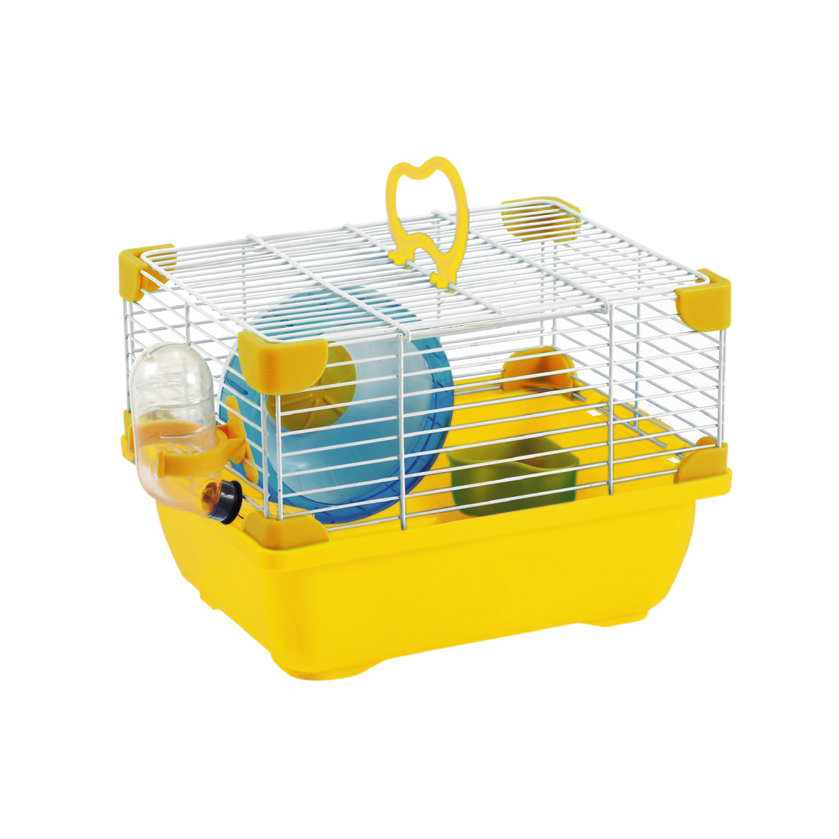 Jaula Plastica P/Hamster Sunny Hamster Land Importada (Amarillo) 24.0X18.3X16.0