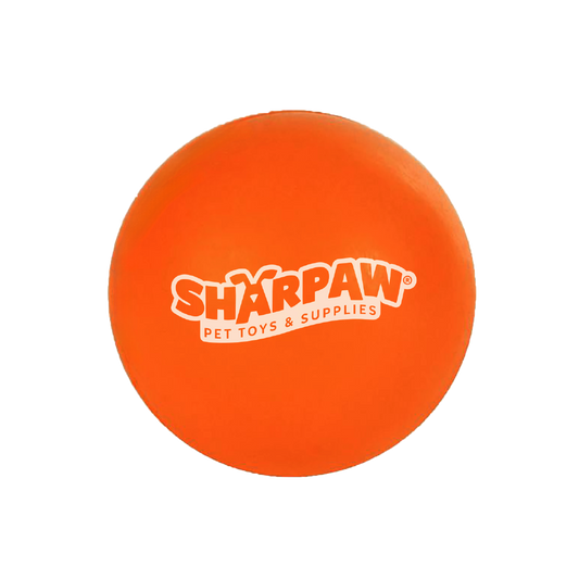 Rocky Chums Pelota Chica 2" De Caucho Solido Natural De Bote Irregular By Sharpaw