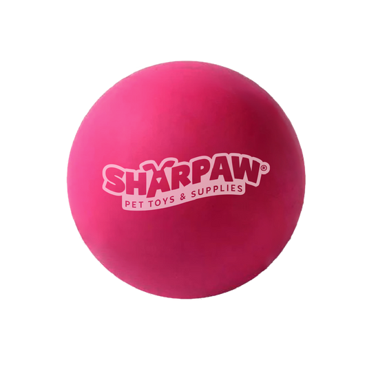 Rocky Chums Pelota Mediana 2.5" De Caucho Solido Natural De Bote Irregular By Sharpaw