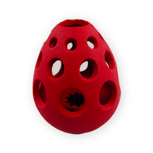 Rocky Chums Ovalo Flexible Multifuncional De Caucho Natural Con Hoyos 10.5Cm By Sharpaw