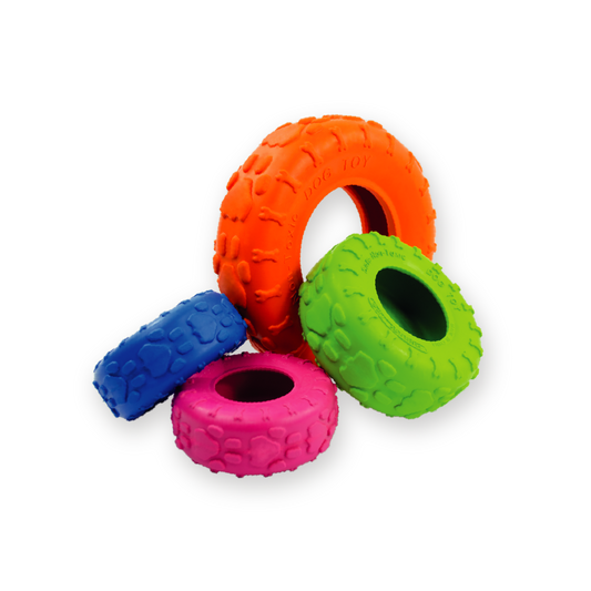 Rocky Chums Llanta Mediana De Caucho Solido Natural 9Cm By Sharpaw