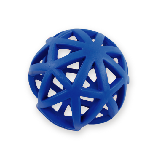 Rocky Chums Pelota Flexible Grande Multifuncional De Caucho Natural Con Triangulos 13Cm By Sharpaw