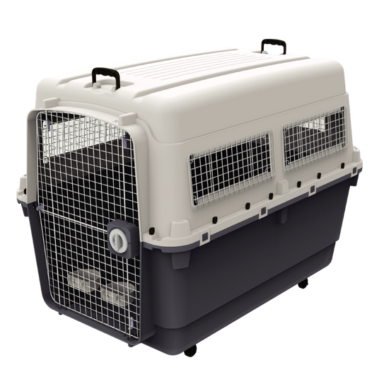 Transportadora Kennel Jumbo P/Perro Importada 122X83X90 (Incluye Set De Ruedas)