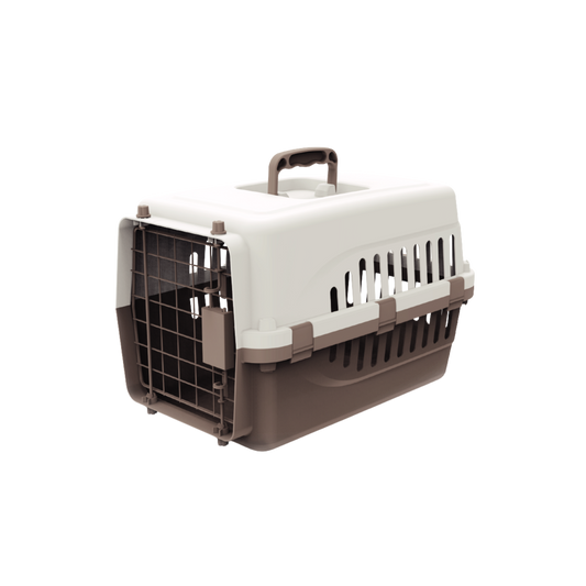 Transportadora Super Economica P/Mascotas Importada Puerta Metalica V/Colores 45X30X29Cm