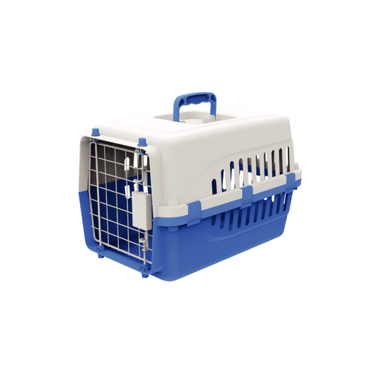 Transportadora Super Economica P/Mascotas Importada Puerta Metalica V/Colores 45X30X29Cm