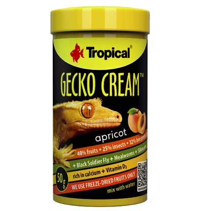 Alimento Tropical Gecko Cream Apricot 125G