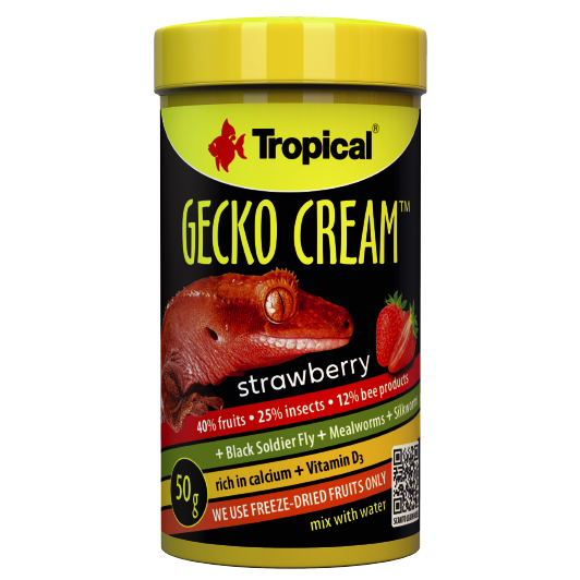 Alimento Tropical Gecko Cream Stawberry 125G