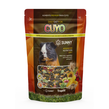 Alimento Sunny By Tropifit Importado P/ Cuyo 500G (Frutas, Vegetales, Semillas Y Cereales Enteros)