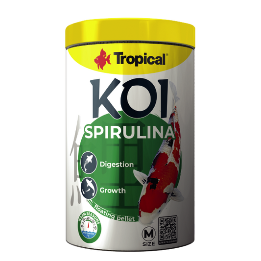 Alimento Tropical Koi Spirulina Pellet Size M 320G