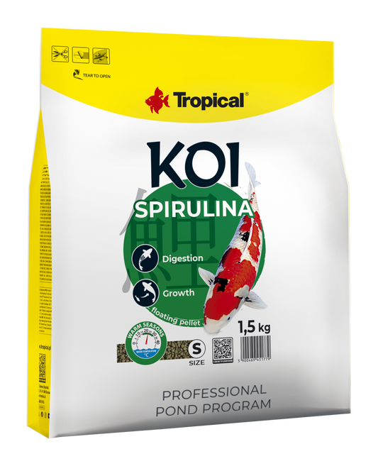 Alimento Tropical Koi Spirulina Pellet Size S 1500G