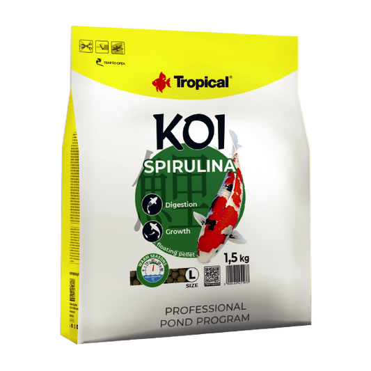 Alimento Tropical Koi Spirulina Pellet Size L 1500G