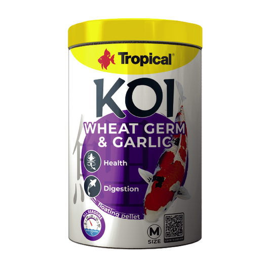 Alimento Tropical Koi Wheat Germ & Garlic Pellet Size M 320G