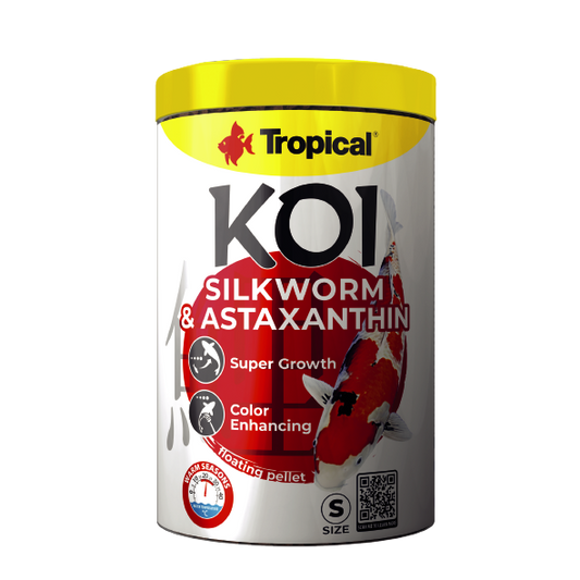Alimento Tropical Koi Silkworm & Astaxanthin Pellet Size S 320G