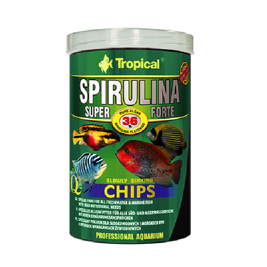 Alimento Tropical Super Spirulina Forte Chips 130G