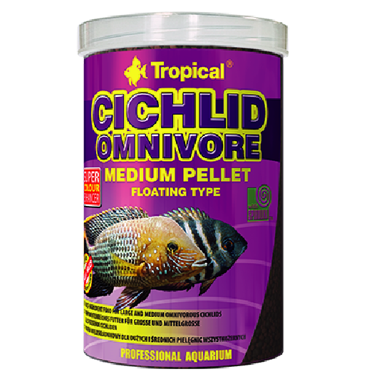 Alimento Tropical Cichlid Omnivore Medium Pellet 360G