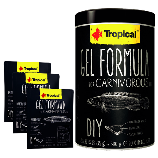 Alimento Tropical Gel Formula Carnivore 105G (3 Sobres X 35G C/U)