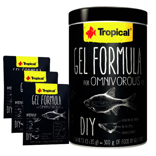 Alimento Tropical Gel Formula Omnivore 105G (3 Sobres X 35G C/U)