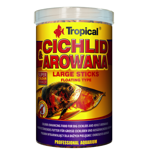 Alimento Tropical Cichlid & Arowana Large Sticks 300G