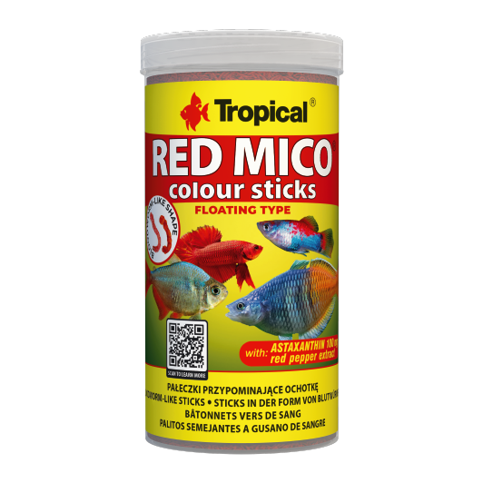 Alimento Tropical Red Mico Colour  Sticks 80G