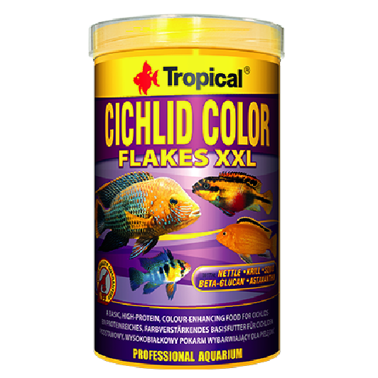 Alimento Tropical Cichlidcolor Flakes Xxl 160G