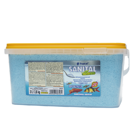 Sanital + Aloe Vera (Sal Especial P/Transporte Y Aclimatacion De Peces) 3.6Kg
